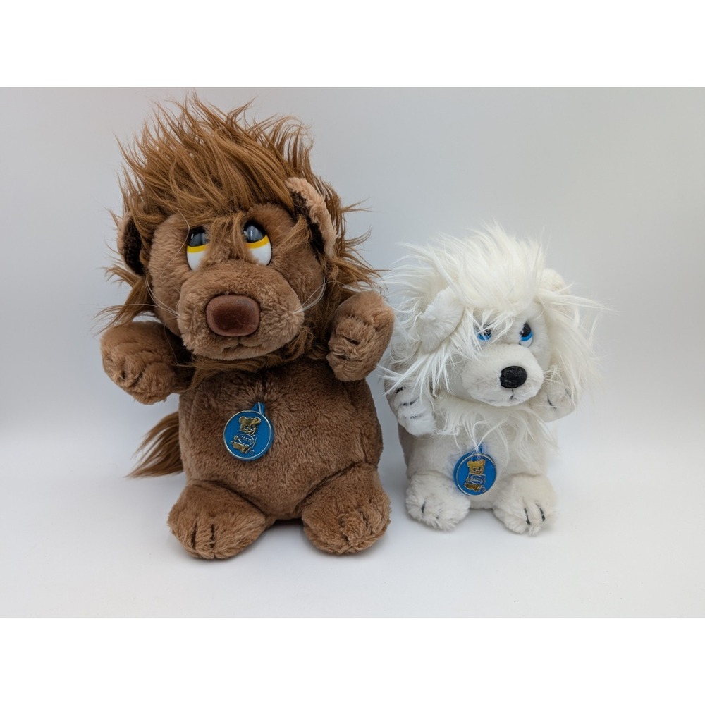 Dakin Lion Plush 8 11 Inch 1982‎ Brown White Lot Stuffed Animal Toy